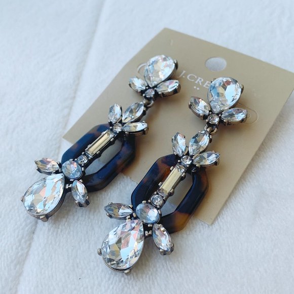 J. Crew Jewelry - J.Crew crystal long earrings
